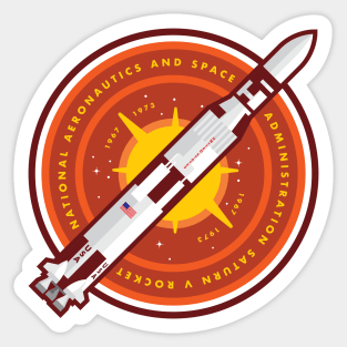 Saturn V Rocket Badge / Patch Sticker